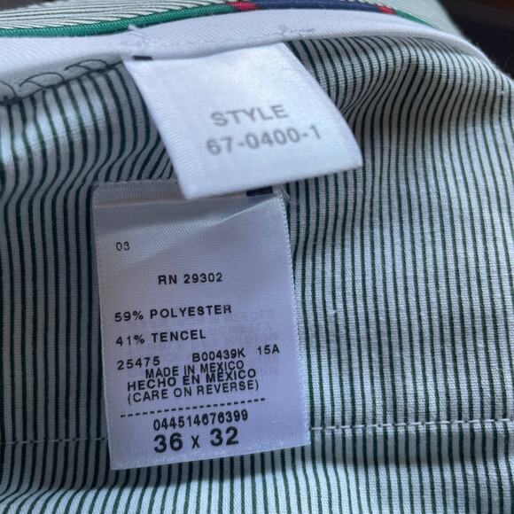 Alexander Julian Colours Gray Twill Dress Pant with Cuffs & Pleats - Size 36X 32 - Picture 8 of 8